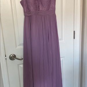 Azazie wisteria bridesmaid dress